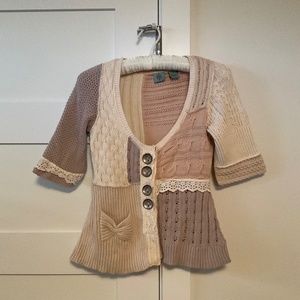 Anthropology baby doll sweater